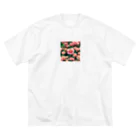 noaru633のドット絵のモンテレイカミツレ ビッグシルエットTシャツ