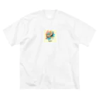 ドット絵調理器具のドット絵「ピーナッツ」 ビッグシルエットTシャツ