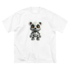 h.のFuturistic Animal  #001 bear ビッグシルエットTシャツ