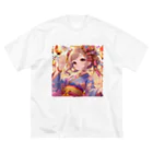 推しの美少女とアイドルのお祭りを楽しむ浴衣美少女 Big T-Shirt