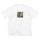 kkbaseballの草村の猫 ビッグシルエットTシャツ