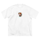 BinaryStoreの冒険好きな猫 ビッグシルエットTシャツ