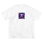 オダチャンショップのneon dog ビッグシルエットTシャツ