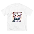 あにまるずのほわいとたいがー Big T-Shirt