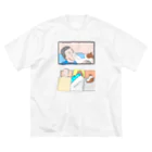 KIYOSUMI SLEEPS 【SHIKA.SOJI】のThreesome  【 SHIKA SOJI 】 ビッグシルエットTシャツ