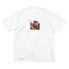 われらちきゅうかぞくのダディーベリーと子供たち ビッグシルエットTシャツ