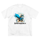 猫武者(NekoMusya)のSUPER MANCHKIN 参上！ ビッグシルエットTシャツ