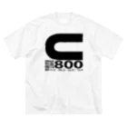 いつもふらっと南関屋のダート800m（白T限定バージョン） ビッグシルエットTシャツ