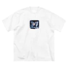 katohkouchiの星空の舞、夜を守る猫 Big T-Shirt