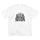 AIモノクロデザインのモノクロサボテン Big T-Shirt