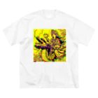 moon_takuanの観世音菩薩と龍「Kanzeon Bodhisattva and dragon」 ビッグシルエットTシャツ