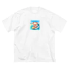 ソクアのブタ　In ハワイ ビッグシルエットTシャツ