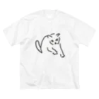 ののの猫屋敷の【ふみふみ】 ビッグシルエットTシャツ