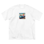 パパネコのドライブにゃんこチャン Big T-Shirt