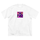 jujumarucatのROCKYCAT　ライブ ビッグシルエットTシャツ