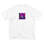 jujumarucatのROCKYCAT　サングラス２ ビッグシルエットTシャツ