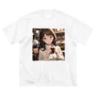 LuckyAngelのchillタイム彼女 ビッグシルエットTシャツ