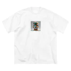 sonson1018のsonsonロボ2号 ビッグシルエットTシャツ