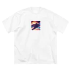 Tromaruの星船夢想 ビッグシルエットTシャツ