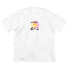 rokkakukikakuのスフレチーズケーキ ビッグシルエットTシャツ