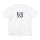 taka_nirvanaの鮮やかなスノーボーダー ビッグシルエットTシャツ