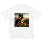 AQUAMETAVERSEのサングラスをかけた、かわいい犬 Marsa 106 Big T-Shirt