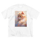 ミントキャッスルのにゃんこ ビッグシルエットTシャツ