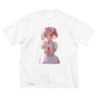 ファンタジーテックのyumi@AI美女 ビッグシルエットTシャツ