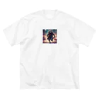 Toppogidaikonの夜闇を走るアライグマ Big T-Shirt