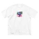 tak12_12のスケーターペンギン君 ビッグシルエットTシャツ