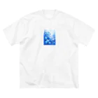 AQUAMETAVERSEの青い薔薇の花園　BLUE PLUM  691 Big T-Shirt