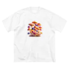 mushupのキャンディーキノコ  Big T-Shirt