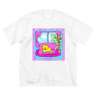 ネコグラシの休憩猫 ビッグシルエットTシャツ