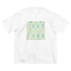 うさぎやのうさぎ柄8 ビッグシルエットTシャツ