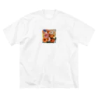 decnaの色鮮やかなガーベラのアイテム Big T-Shirt