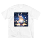 はなうさまほの水晶を覗いているうさぎ｡.:*･ﾟ Big T-Shirt