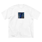 EddieのBlue rocket ビッグシルエットTシャツ