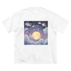 hydrangea-macrophyllaのDancing under the stars of imagination. ビッグシルエットTシャツ