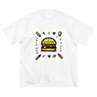 Nのハンバーガーくん ビッグシルエットTシャツ