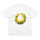 okierazaのミモザのリース Big T-Shirt