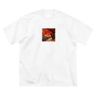 AQUAMETAVERSEの紅葉　なでしこ1478 ビッグシルエットTシャツ