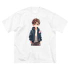 G-EICHISの春と少年 ビッグシルエットTシャツ