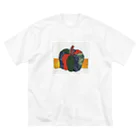 とみよのちぎり絵のとみよのかぼちゃ ビッグシルエットTシャツ