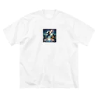 lonely_wolfの秘術のラビット・ソーサラー ビッグシルエットTシャツ