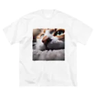 feliceのカーペットでごろんとする猫 Big T-Shirt