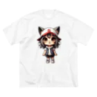 RANRAN2432MPJの猫派アイドル【にゃ美ちゃん】 Big T-Shirt