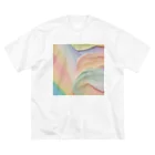 eclat-misaのtextureart series ビッグシルエットTシャツ