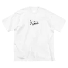 sansamのねこごろり/モノクロ Big T-Shirt