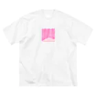 ピンク系水彩画の水彩 ベビーピンク Big T-Shirt