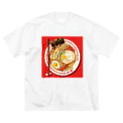 AQUAMETAVERSEのラーメン Marsa 106 ビッグシルエットTシャツ